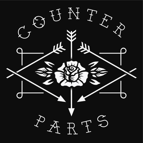 Counterparts Arrows in Saved Counterparts Band, Band Merch Ideas, Van Mccann, Arrow Logo, Ink Inspiration, Band Wallpapers, Bandana Design, Band Logos, Band Merch