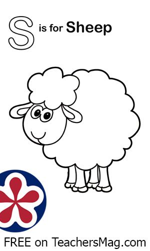 S Is for Sheep This is the perfect sheep coloring picture to start things off with. Your child will learn that the alphabet ‘S’ is associated with ‘sheep’. Sheep Worksheets Preschool, Letter Worksheets For Preschool, Animal Worksheets, Letter Worksheets, Free Printable Worksheets, Letter S, Preschool Worksheets, Printable Worksheets, Coloring Pictures