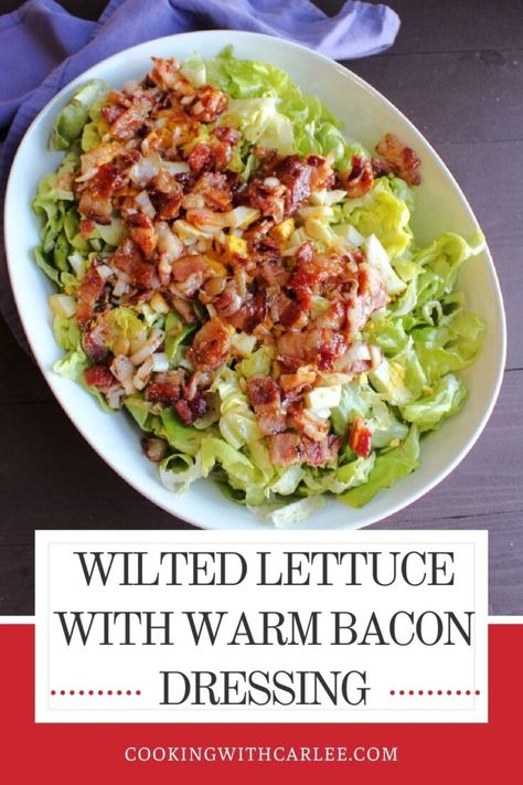 Wilted Salad With Bacon, What To Do With Leftover Lettuce, Wilted Lettuce Salad Bacon Recipe, Wilted Leaf Lettuce Salad, Hot Lettuce Recipe, Leaf Lettuce Salad Recipes, Leaf Lettuce Recipes, Wilted Lettuce Salad Bacon, Lettuce Recipes Ideas