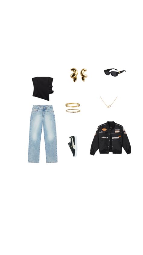 mclaren bomber jacket outfit reiss mclaren mclaren f1 girl f1 wag f1 outfits F1 Girl, F1 Wag, Mclaren F1, Jacket Outfit, Girls Outfits, Bomber Jacket, Hair Color, Fashion Outfits, Hair Styles