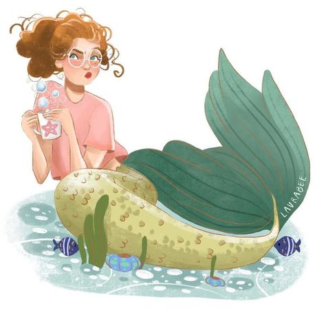 Painting Mermaids Every Day In May Mermaid Character Art, Mermaid Character, Modern Mermaid, Mermaid Summer, Mermaid Stories, Mermaid Illustration, Mermaid Pictures, Mermaids And Mermen, Fairytale Illustration