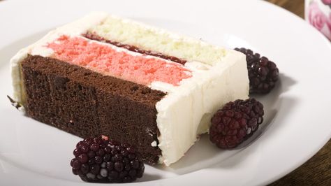 Spumoni Dessert, Best Ice Cream Brand, Homemade Ganache, Easy Ice Cream Cake, Ice Cream Brands, Easy Ice Cream, Cream Desserts, Best Ice Cream, Cake Tasting