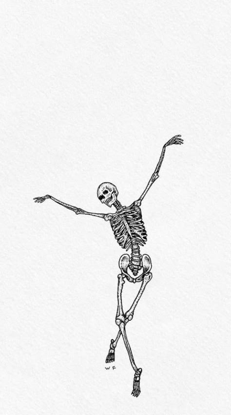 Dancing Skull Tattoo, Dainty Skeleton Tattoo, Skeletons Dancing Tattoo, Dancing Skeleton Tattoo, Ballet Skeleton, K Tattoos, Dancing Tattoo, Traditional Filipino Tattoo, Dancing Drawing