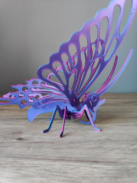 Colorful Wings, Butterfly 3d, 3d Printing Projects, Animal Figures, The Grace, A Butterfly, 3d Print, 3d Printing, Things To Sell