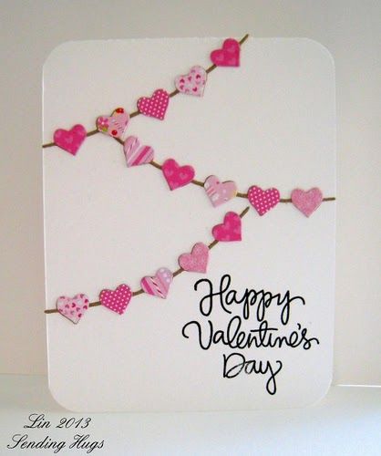 Just sharing a card today for Valentine's Day, using Simon Says Stamp exclusives.  Love the fun font on the sentiment from their Just a... Beautiful Valentine Cards, Pinterest Valentines, Roses Valentine, Valentines Day Cards Handmade, Art Valentines, Valentine Cards Handmade, Handmade Valentine, Heart Cards, Valentine's Day Diy