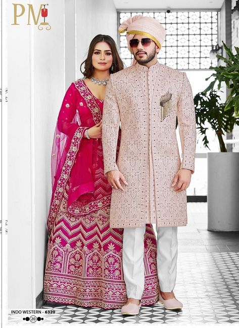 Sherwaniformen New Ethnic Collection of Indian Fading Rose Gold Sherwani Set Wedding Self Designer Indowestern Sherwani for man. by Sherwaniformen on Etsy Gold Sherwani, Indian Wedding Suits Men, Indowestern Sherwani, Rose Gold Fabric, Sherwani For Men, Wedding Sherwani, Style Pant, Gold Fabric, Wedding Suits Men