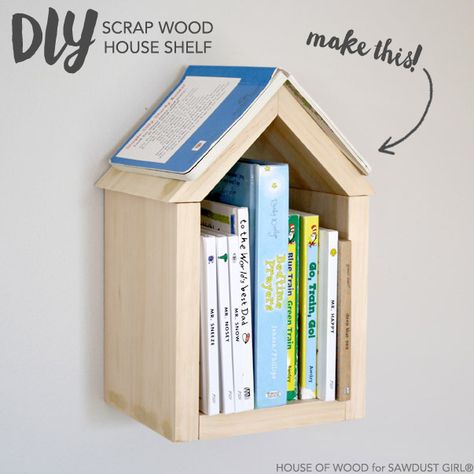 Cheap Bookcase, Diy Scrap Wood, Diy Muebles Ideas, Diy Regal, House Shelves, Into The Wood, Scrap Wood Projects, Wood House, Diy Simple