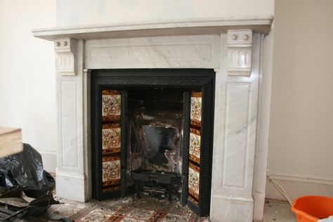 Woodburning Stove Project - PistonHeads Inset Fireplace, Woodburning Stove, Slate Hearth, Marble Fireplace Surround, New Stove, Marble Fireplace, Period Property, Fireplace Surround, Marble Fireplaces