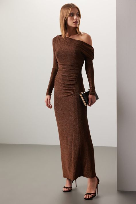 Guest Attire, Brown Satin, Rent The Runway, Brown Dress, Significant Other, Black Tie, Wedding Guest, Maxi Dress, Satin