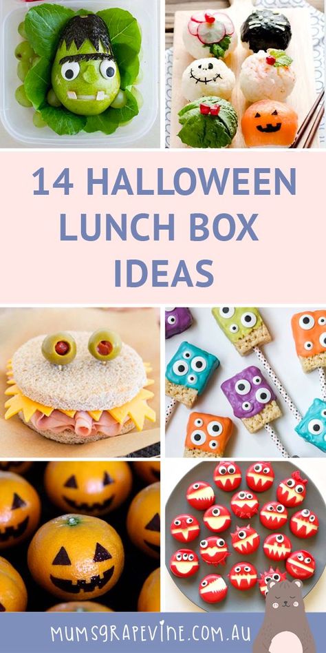 Halloween Sandwiches Ideas, Lunch Halloween For Kids, Halloween Bento Box Ideas, Halloween Lunch Ideas For Kids School, Halloween Lunch Box Ideas, Halloween Lunchbox Ideas, Halloween School Lunch, Monster Sandwiches, Halloween Lunch Ideas For Kids