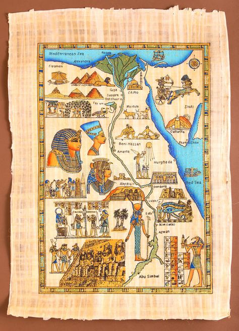 Egyptian map on ancient papyrus. Ancient Egyptian map on ancient papyrus - Egypt , #ad, #ancient, #map, #Egyptian, #papyrus, #Cleopatra #ad Egyptian Papyrus, Egypt Map, Ancient Map, Queen Cleopatra, Egyptian Queen, Egyptian Hieroglyphics, Drawing Images, Egyptian Gods, Giza