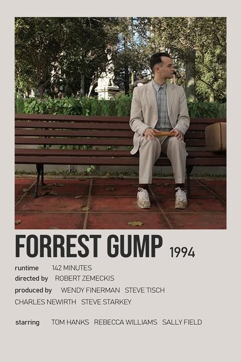 Forrest Gump Movie Poster, Forrest Gump Poster, Forrest Gump Movie, Forrest Gump 1994, Movie Poster Frames, Forest Gump, Sally Field, Movie Card, Film Posters Minimalist