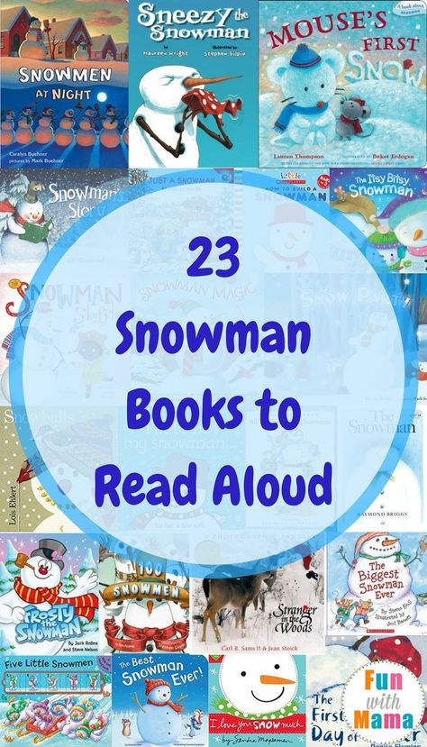 Snowman Books, Kids Books about Snowmen #snowman #books #winter #booklists #bookideas #homeschool #reading Books About Snow For Preschool, Snow Books Preschool, Preschool Snowmen, Winter Books For Kids, Snowman Books, Read Alouds For Kindergarten, Sneezy The Snowman, Books For Preschoolers, Best Christmas Books