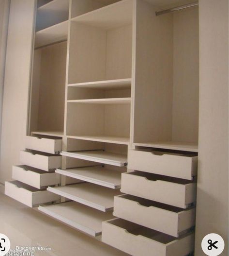 Closet Layout Dimensions, Contemporary Closet, Clothes Cabinet, Dressing Design, Bedroom Furniture Layout, Closet Design Layout, Closet Renovation, Wardrobe Interior Design, Diy Wardrobe