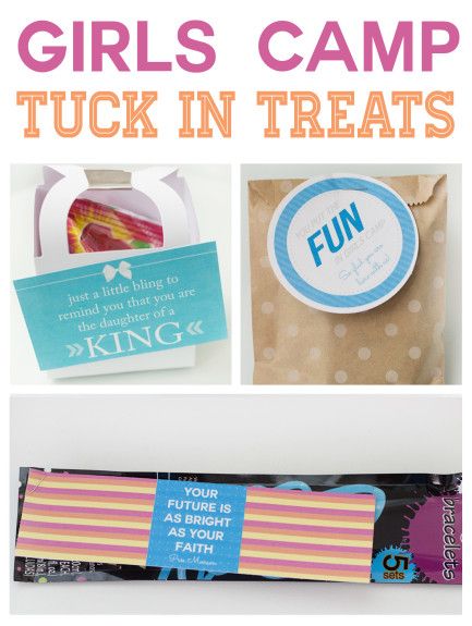 Free Printables for Young Womens or Girls Camp. Ring pops, fun dips, and glow sticks. Girls Camp Tuck In Treats, Camp Treats, Girls Camp Activities, Girls Camp Gifts, Camp Gifts, Camp Director, Pillow Treats, Lds Girls Camp, Girls Camp Crafts