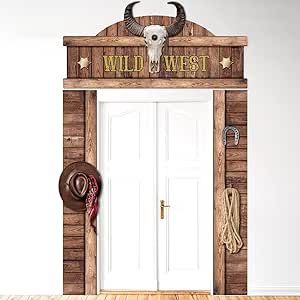 Wild West Party Decorations, Cowboy Door, Western Table Decorations, Country Western Parties, Western Party Decorations, Wild West Party, Wild West Cowboys, Western Theme Party, Wilde Westen