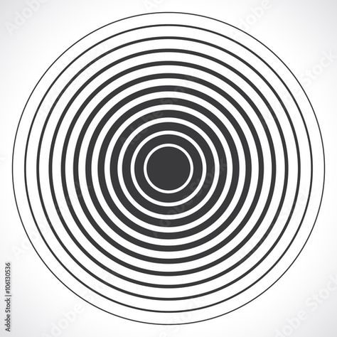 Stock Image: Concentric circle elements. Vector illustration for sound Concentric Circles Tattoo, Concentric Circles, Adobe Stock, Circles, Tattoo Ideas, Stock Vector, Vector Illustration, Sound, Stock Images