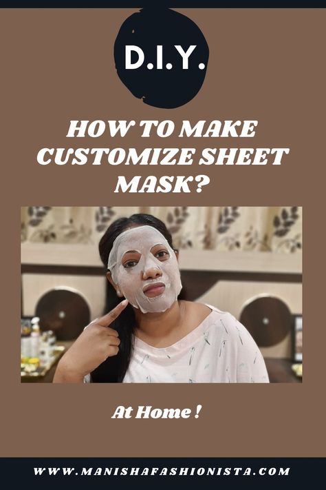 D.I.Y~ How to make face sheet mask serum - Manisha Fashionista Serum At Home, Diy Sheet Mask, Face Mask Sheet, Sheet Face Mask, Mask At Home, Face Sheet Mask, Home Simple, Sheet Mask, Face Care