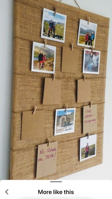 Wedding Photo Board, Fabric Cork Board, Fabric Corkboard, Polaroid Display, Diy Bulletin Board, Hiasan Bilik Tidur, Pins Board, Buat Pita, Planning Board