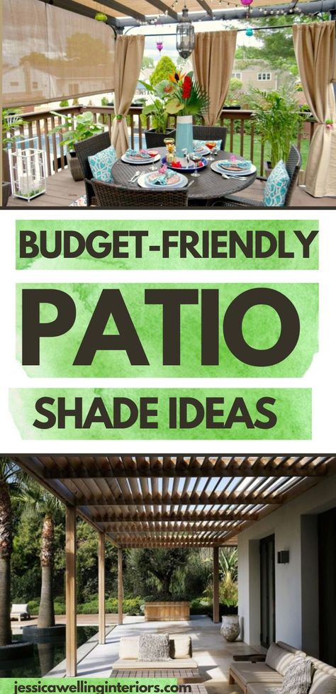 Outdoor patio shade ideas. Should you use a gazebo, pergola, umbrella, shade sail, awning, or something else entirely? Outdoor Patio Shade Ideas, Deck Sun Shade, Patio Shade Ideas, Sail Awning, Porch Shades, Outdoor Patio Shades, Balcony Shade, Deck Shade, Diy Awning