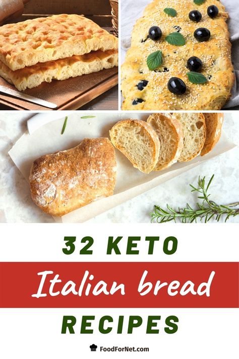 Bread Machine Yeast, Keto Brood, Keto Diet Grocery List, Italian Bread Recipes, Keto Italian, Keto Diet List, Keto Diet Breakfast, Diet Breakfast Recipes, High Fat Foods