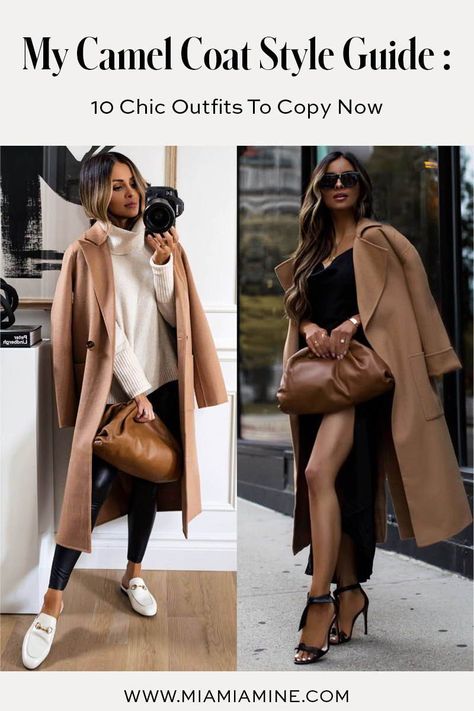 Camel Coat Outfit Winter Style, Tan Coat Outfit, Fall Coats For Women, Brown Coat Outfit, Beige Winter Coat, Camel Coat Outfit Classy, Camel Coat Outfit Casual, Peacoat Outfit, Fall Coat Outfit