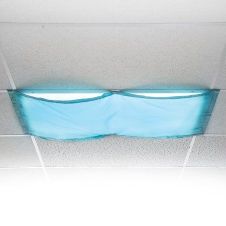 Cozy Shades filter out annoying hues in classrooms or cafeterias, softening the light for a cozier space. Designed for standard fluorescent fixtures used in schools. Includes set of 4 flame-retardant 54 x 24 inch (137.2 x 61cm) panels. Six magnets allow for single or double swags on each fixture. Includes: Flame-Retardant Panels Color: Blue. Fluorescent Light Covers, Fluorescent Lights, Shade Tent, Play Tents, Light Filters, Play Tent, Light Filter, Fluorescent Light, Cozy Space