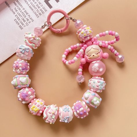 Adorable Sanrio Mobile Phone Lanyard/Strap – the perfect blend of cuteness and convenience! 🌸📱 #sanriocharacters o #PhoneLanyard #CuteAccessories #phonecharms #bagaccessories #handpaintedbeads Shop here: https://s.shopee.ph/607gwPZV5U Skull Panda, Beads Keychain, Kawaii Bag, Hand Painted Beads, Keychain Craft, Pop Mart, Phone Lanyard, Diy Wire Jewelry, Phone Strap