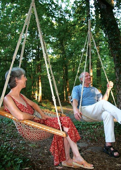 Camping Hammock Ideas, Indoor Hammock Bed, Backyard Swings, Indoor Hammock, Hanging Hammock, Garden Stand, Tree Swing, Backyard Playground, Diy Camping