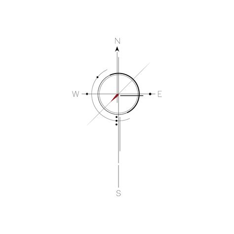 Compass #tattoo #art #outline #template #portfolio #idea #neck #minimalist #inspiration