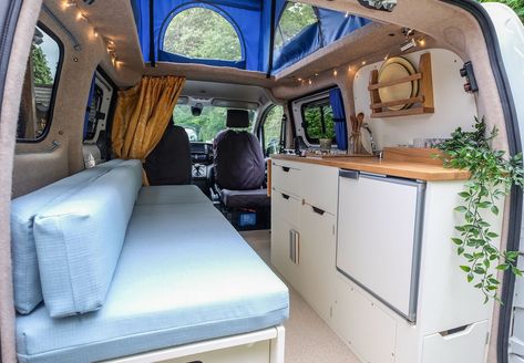 Campervan Conversions Layout, Nv200 Camper, Small Camper, Van Dwelling, Fold Out Beds, Nissan Nv200, Campervan Conversion, Convertible Bed, Micro Camper