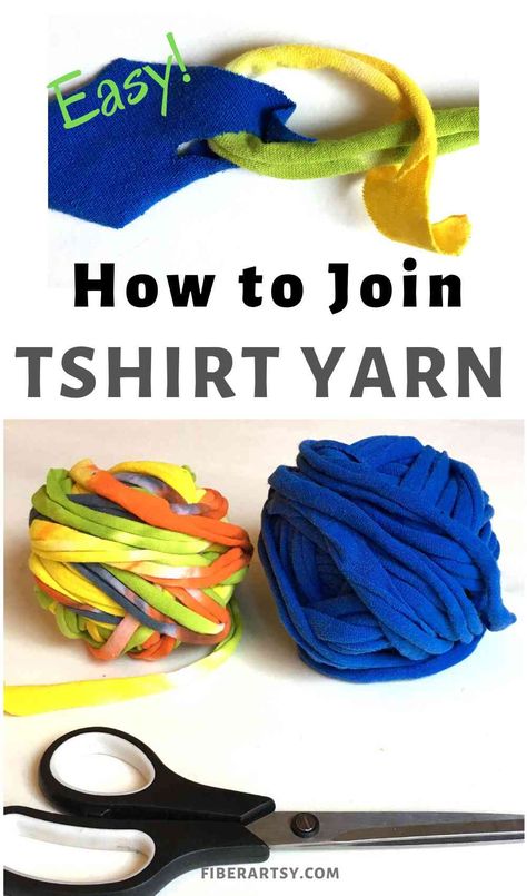 Learn how to connect or join the ends of your TShirt Yarn without Sewing! Super easy and quick technique. Then you are ready to turn your new yarn into Crochet Rugs, Purses or Macrame Wallhangings.  #upcycling #repurposing #tshirtcrafts T Shirt Basket, Tshirt Scraps, Hippie Crafts Diy, Rag Crafts, Gamle T Shirts, Rug Purse, Tee Shirt Crafts, Recycle Fabric, Recycled Stuff