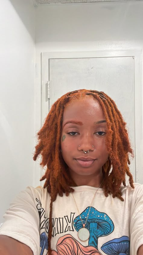 Ginger Locs, Dyed Locs, Loc Goals, African Natural Hairstyles, Short Locs Hairstyles, Dreadlock Styles, Dyed Hair Inspiration, Loc Journey, Dreadlock Hairstyles