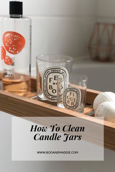 A quick and easy guide to clearing out leftover wax from your candle jars #cleaninghack #diytips #candlejars Clean Out Candle Jars, Clean Candle Jars, Boy Candle, Diptyque Candles, Empty Jar, Clean Candle, Kitchen Roll, T Lights, Diy Tips