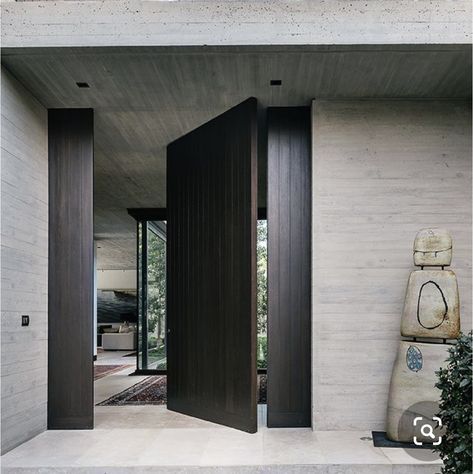 House Entrance Door Design, Pivot Entrance Door, Entrance Door, Modern Entrance Door, Modern Entrance, Modern Front Door, Entrance Door Design, Modern House Facades, Casa Country