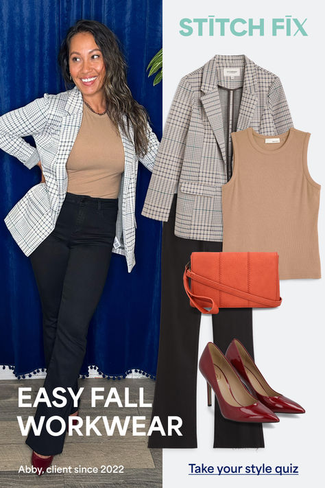 Look good and save time with Stitch Fix on fall workwear wardrobe upgrades. We deliver a box of curated clothes that fit and feel great—so you can relax. Free shipping + returns! Period Outfits For Work, Professor Outfits, Boss Attire, Period Outfits, Business Casual Work Outfits, Workwear Wardrobe, Fall Workwear, How To Look Expensive, Stitch Fix Fall