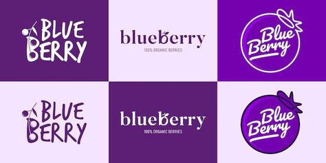 Blueberry premium vector logo Premium Ve... | Premium Vector #Freepik #vector #logo #fruit #blueberry #fruit-logo Blueberry Design, Fruit Blueberry, Business Card Design Black, Business Card Set, Fruit Logo, Vertical Business Cards, Premium Business Cards, Blueberry Fruit, Professional Business Card Design