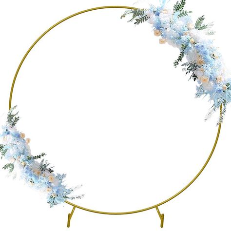 Fomcet 7.2FT Golden Steel Circle Balloon Arch Kit Round Backdrop Stand Floral Frame for Wedding Anniversary Birthday Party Graduation Photo Background Decoration Baby Shower Rust Proof Stable Stands Frame For Anniversary, Circle Balloon Arch, Balloon Arch Frame, Outdoor Wedding Backdrops, Arch Frame, Round Backdrop, Rings Ceremony, Round Balloons, Arch Decoration Wedding