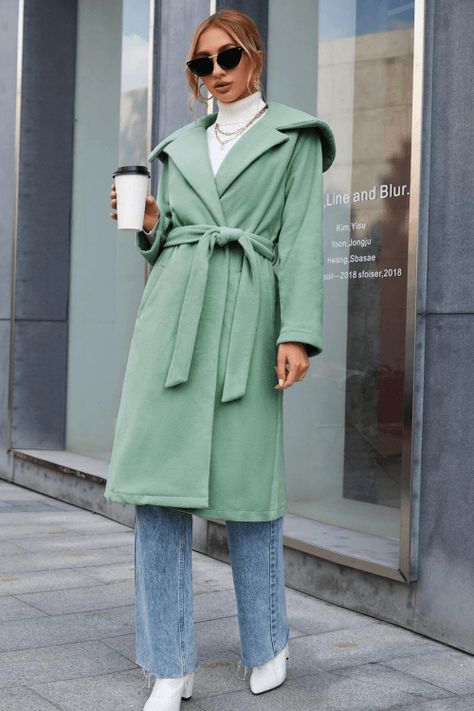 Must-Have Outerwear | KP FUSION Mint Coat Outfit Winter, Mint Trench Coat Outfit, Mint Green Trench Coat Outfit, Mint Green Coat Outfit, Mint Coat Outfit, Green Coat Outfit Winter, Green Coat Outfit, Mint Outfit, Winter Coat Outfits