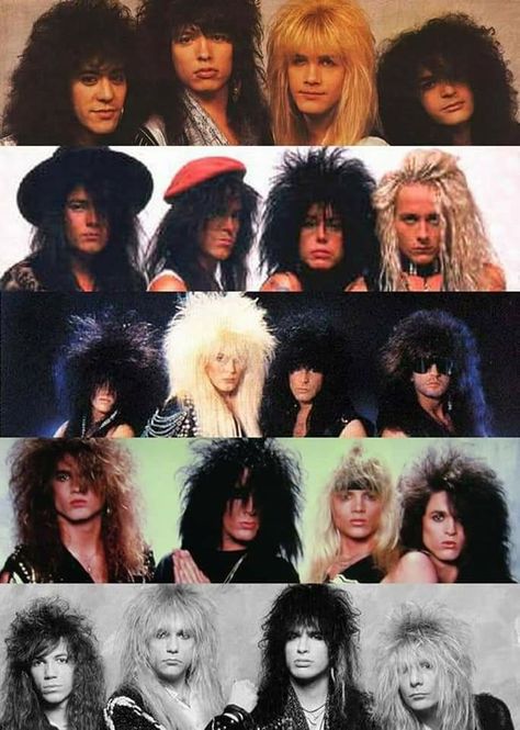 80s Rock Hairstyles, Glam Rock Hairstyles, 80s Men Hair, Metal Hairstyles, 80s Hair Metal, Glam Hairstyle, Face Male, 80s Glam, Rock Hairstyles