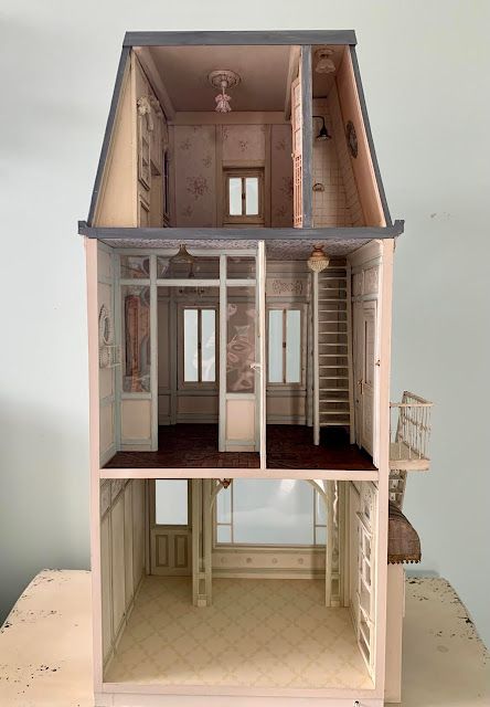 Barbie House Aesthetic, Diy Haunted Dollhouse Ideas, Bakery Counter, Dollhouse Cottage, Dollhouse Victorian, Maybe Now, Fishermans Cottage, Haunted Dollhouse, Drinks Trolley