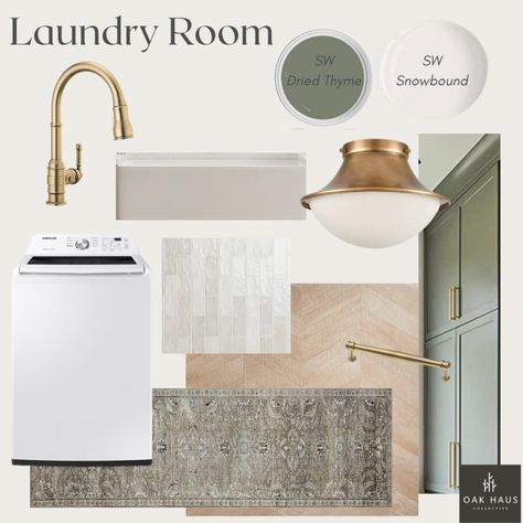 Laundry room goals 🤩 Laundry room selections, green cabinets, laundry room light, laundry room sink, laundry room pulls, cabinet hardware, faucet, gold faucet, flush mount, gold fixtures, laundry room ideas Follow my shop @Oak.Haus.Collective on the @shop.LTK app to shop this post and get my exclusive app-only content! #liketkit #LTKfamily #LTKhome #LTKstyletip @shop.ltk https://liketk.it/4rYJV Laundry Room Colored Cabinets, Mint Green Laundry Room, Modern Classic Laundry Room, Evergreen Fog Cabinets Laundry Room, Parisian Laundry Room, Light And Airy Laundry Room, Olive Green Laundry Room Cabinets, Light Green Laundry Room, Laundry Room Lighting Fixture