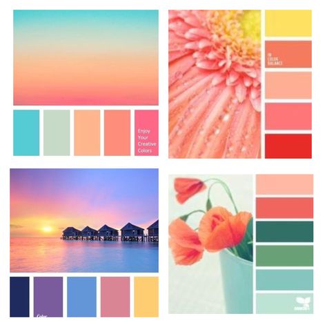 Coral Color Palette, Coral Color Schemes, Bokeh Art, Lavender Color Palette, Colour Harmony, Coral Colour Palette, Beach Color Palettes, Colours That Go Together, Color Design Inspiration