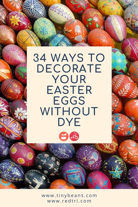 Diy Easter Egg Dye Natural, Unique Ways To Dye Easter Eggs, Decorate Eggs For Easter, Easy Ways To Color Easter Eggs, Natural Ways To Dye Easter Eggs, Dye Free Egg Coloring, No Mess Easter Egg Decorating, Easter Eggs Dye Ideas, Easy Way To Dye Easter Eggs