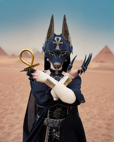 Enjoy some Egypt God Anubis Pictures that werent posted yet ;) Cosplayer: https://www.instagram.com/celestialdemoness/ Picture + Edit: https://www.instagram.com/matze_photographing/ Anubis Pictures, Anubis Cosplay, Picture Edit, God Anubis, Editing Pictures, Yellow Dress, Egypt, Yellow, Instagram