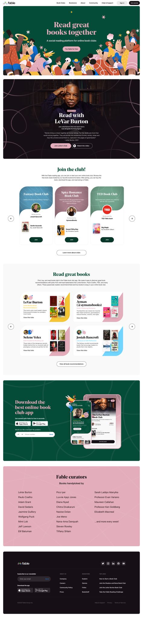 https://fabl | Land-book - the finest hand-picked website inspirations Fable Books, Tech Girl, Healthcare Design, Ya Books, Website Inspiration, Ui Kit, Web Design Inspiration, Social Platform, Inspire Others