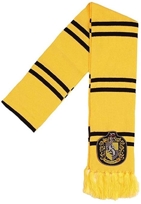 Scarf Harry Potter, Hufflepuff Costume, Hufflepuff Scarf, Hufflepuff Outfit, Harry Potter Robes, Harry Potter Accessories, Hufflepuff House, Harry Potter Scarf, Harry Potter Merchandise