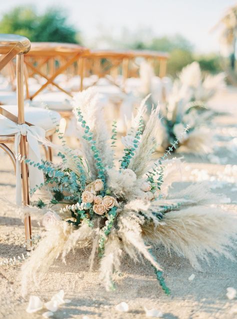 Rustic Beach Wedding, Dream Beach Wedding, Beachy Wedding, Southwest Wedding, Sea Wedding, Beach Wedding Flowers, Boho Beach Wedding, Wedding Aisle Decorations, Beach Wedding Inspiration