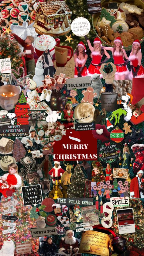 Christmas’s Wallpapers, Christmas Collage Wallpaper, Christmas Backrounds, Christmas Collages, Christmas Y2k, Christmas Wallpaper Ipad, Arthur Christmas, Christmas Wallpaper Iphone Cute, Movie Collage