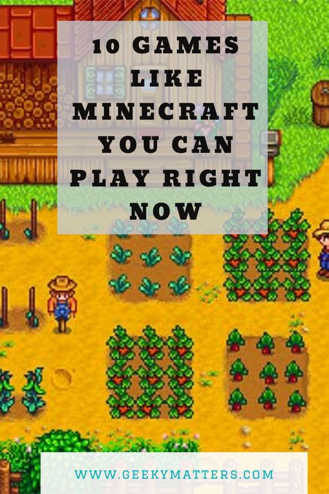 Looking for games you can play after Minecraft? This list gets you started. #minecraft #stardewvalley #videogames #gaming #gameslikeminecraft #videogamesforkids #gamesforkids #3dgames #portalknights #cubeworld #terraria #roblox #dontstarvegame #robloxgame #starforge #theforestgame #trovegame #rustgame Portal Knight, Minecraft Activities, Games Minecraft, Cube World, Esports Games, Earth Materials, Minecraft Games, Action Adventure Game, Terraria